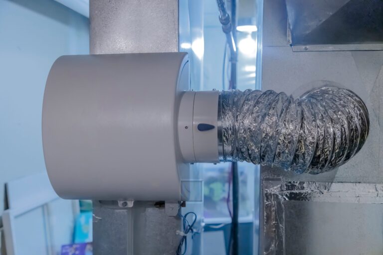 Humidificateur central raccordé aux conduits de la fournaise